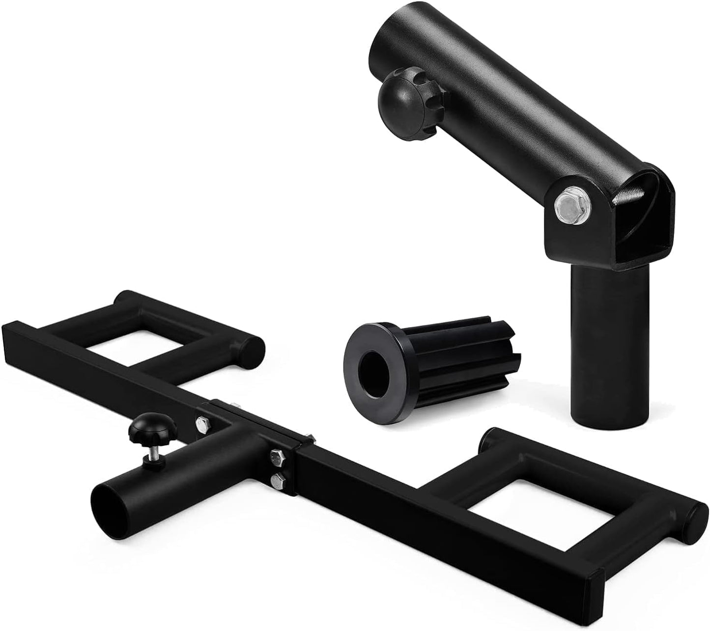 T-Bar Row Plate Post Insert Landmine Attachment – Fit 1" & 2” Olympic Bars – Full 360° Swivel & Easy to Install