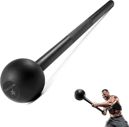Steel Mace Bell for Strength Training - Support Full Body, Muscles, Shoulder, Grips & Forearms Workouts to Rehabilitation, Stretching 5, 7, 10, 15, 20, 25, 30Lb for Woman & Man