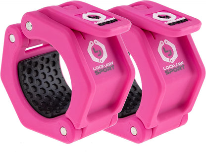 Lock-Jaw HEX 50Mm / 2" Olympic Barbell Collar - Quick Release Barbell Clamp (Purple)