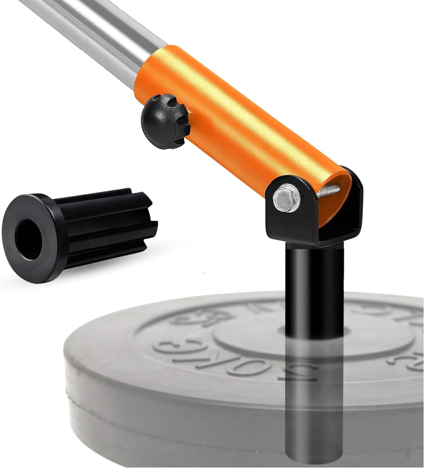 T-Bar Row Plate Post Insert Landmine Attachment – Fit 1" & 2” Olympic Bars – Full 360° Swivel & Easy to Install