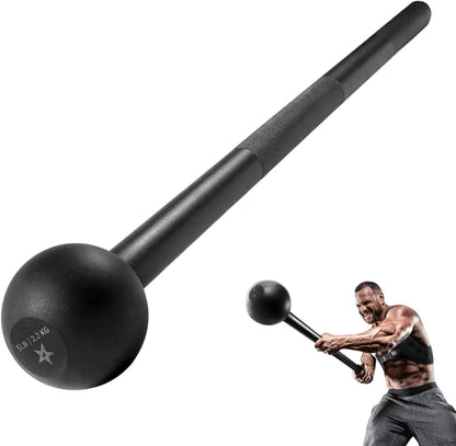 Steel Mace Bell for Strength Training - Support Full Body, Muscles, Shoulder, Grips & Forearms Workouts to Rehabilitation, Stretching 5, 7, 10, 15, 20, 25, 30Lb for Woman & Man